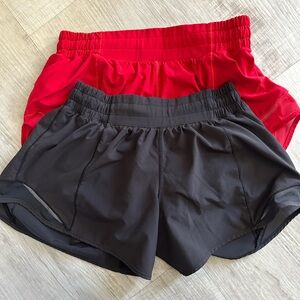 Two lululemon athletic shorts